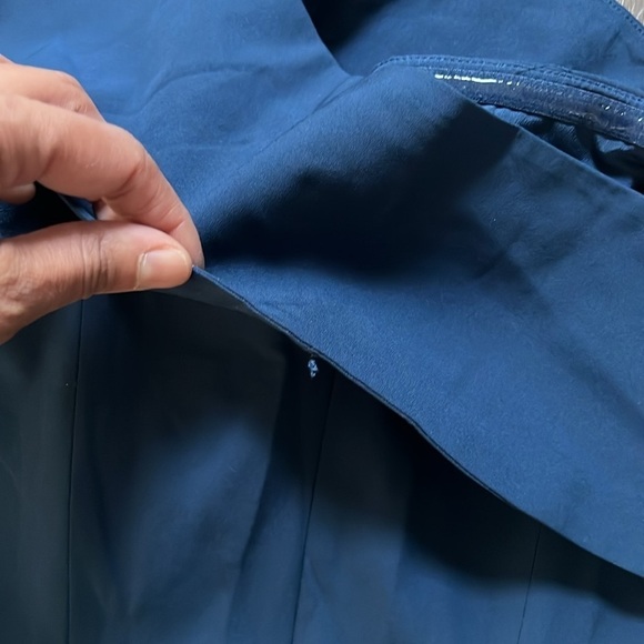 Yum KimThat One Shoulder Midi Dress  Medium Navy Front slit Body-con Style - Picture 14 of 15